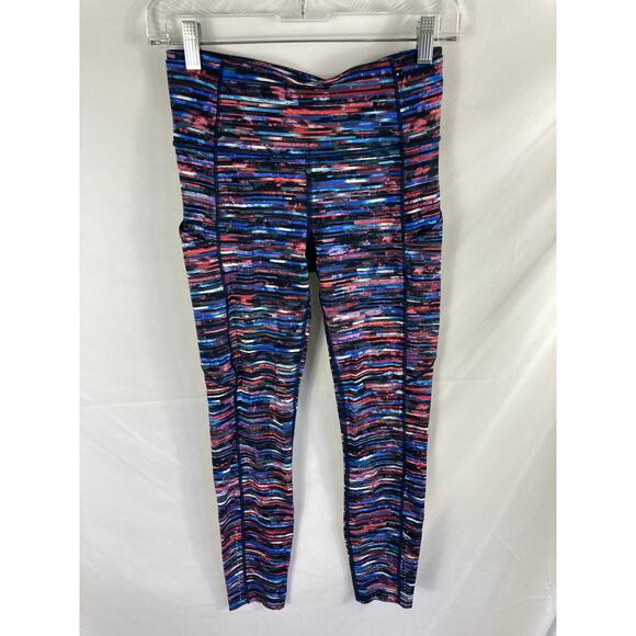 Lululemon Fast  7/8 Tights II Hinshu Apline White Multi Size 6 - Picture 7 of 11